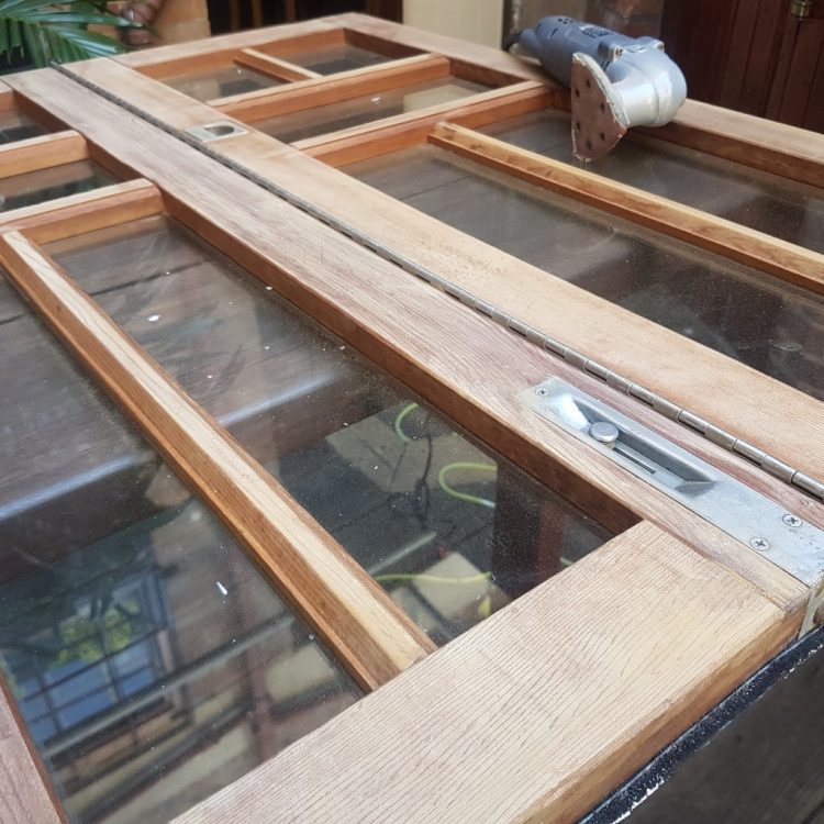 recycled timber bi fold windows